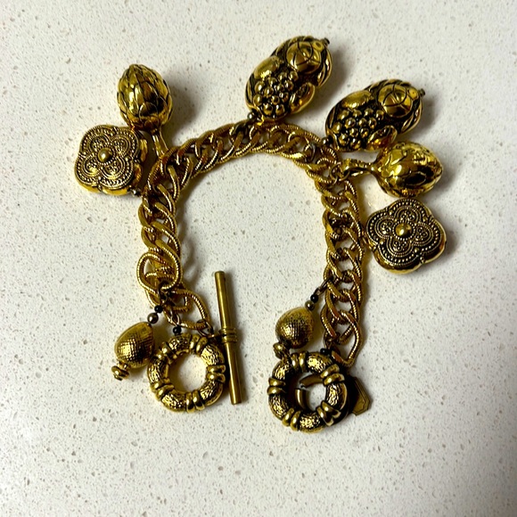 Kingston Jewelry Vintage Gold Tone Hearts Charm Bracelet Poshmark